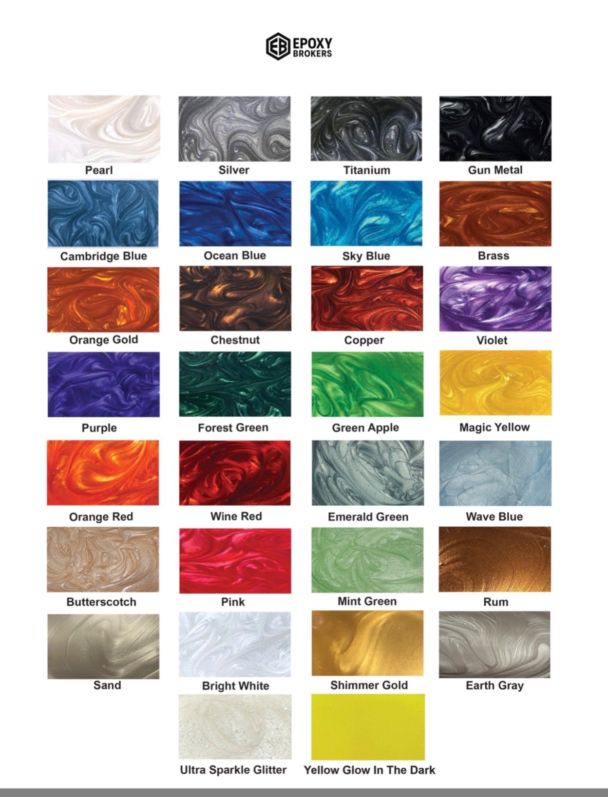 Metallic Pigments 16 oz